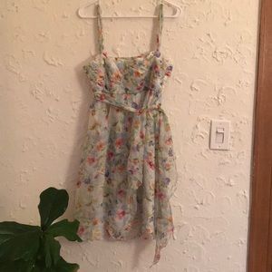 Pretty silk floral dress